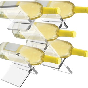 Transparent acrylic family kitchen bar wine rack wine rack wine rack label display cabinet storage cabinet