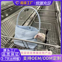 mucuandebony包包女2025夏天时尚托特包手提小包尼龙腋下包水桶包