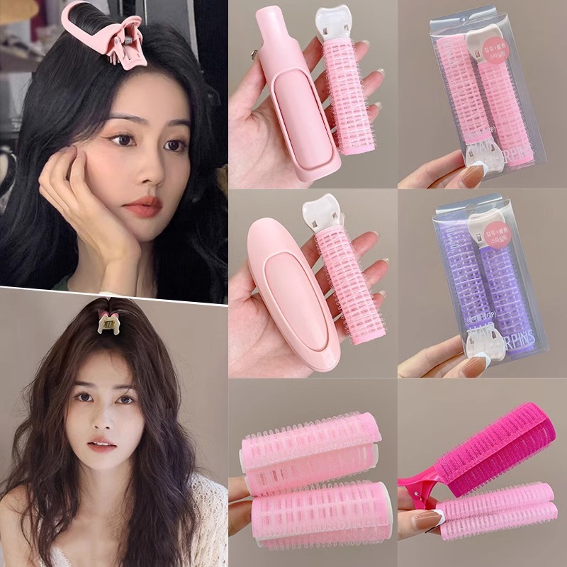Air Bangs Pelo Rizado artefacto tubo de pelo fijo frente horquilla clip tocado raíz del pelo esponjoso que forma horquilla
