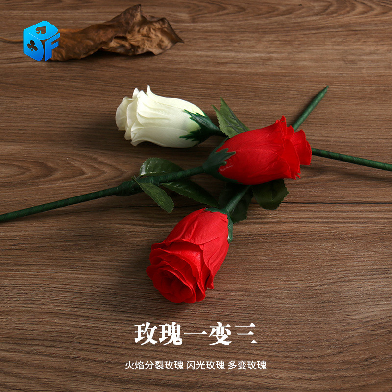 Northern Magic Rose One into Three Flame Splitting Rose Flashing Rose Transformable Rose Stage Props