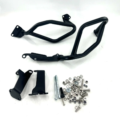Suitable for Honda Crf1100L Motorcycle bumper - lower-guardrail-black-export-quality-thickened-set