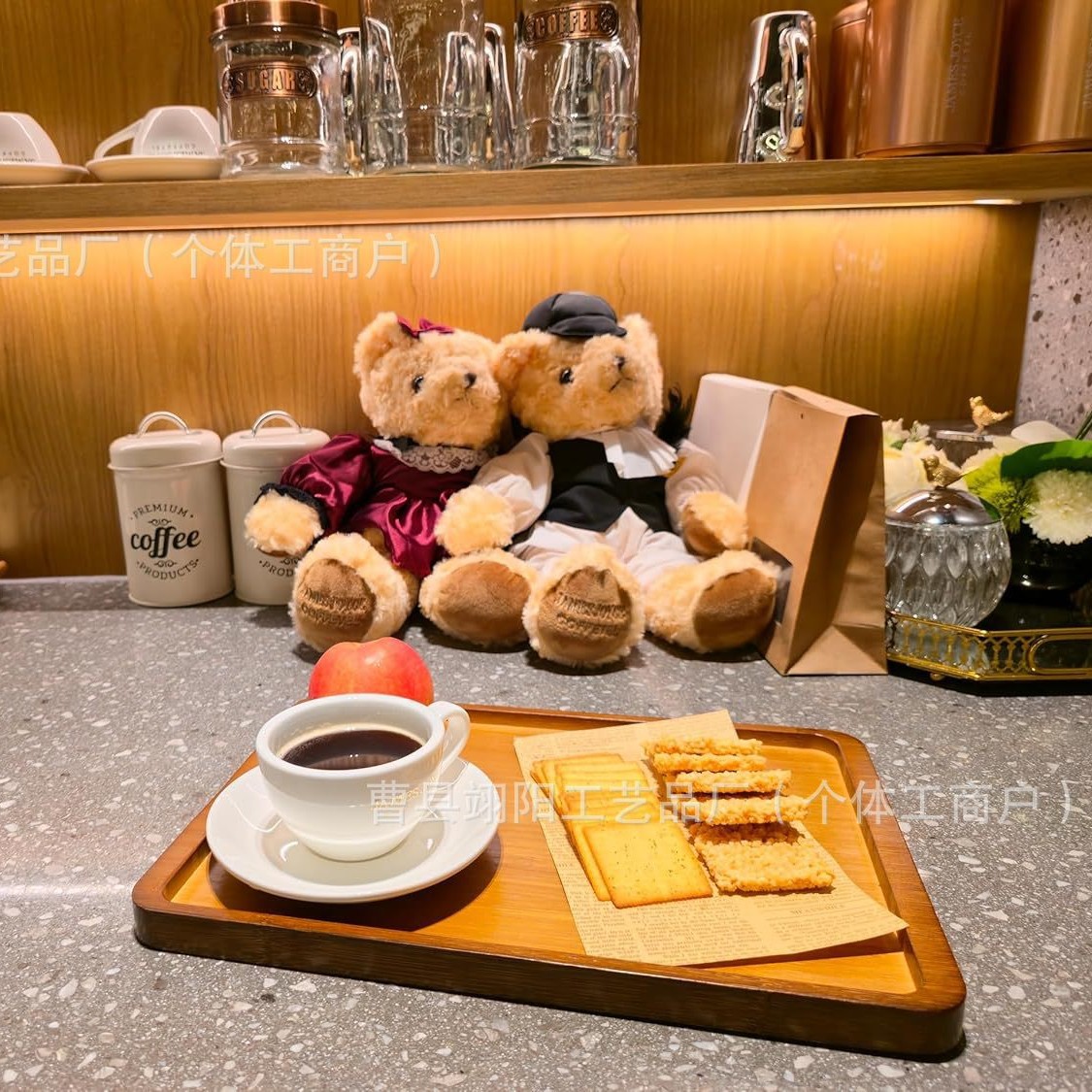 新款复古木质茶盘托盘竹制商用长方形茶托盘糕点饮品烧烤端菜餐盘