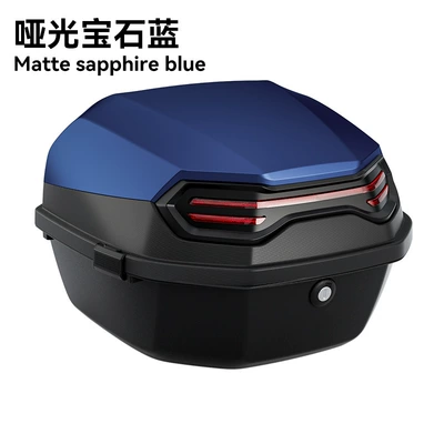Motorcycle Safety Supplies, Trunk - extra-large-explorer-matte-sapphire-blue-free-installation-accessories-single-tail-box