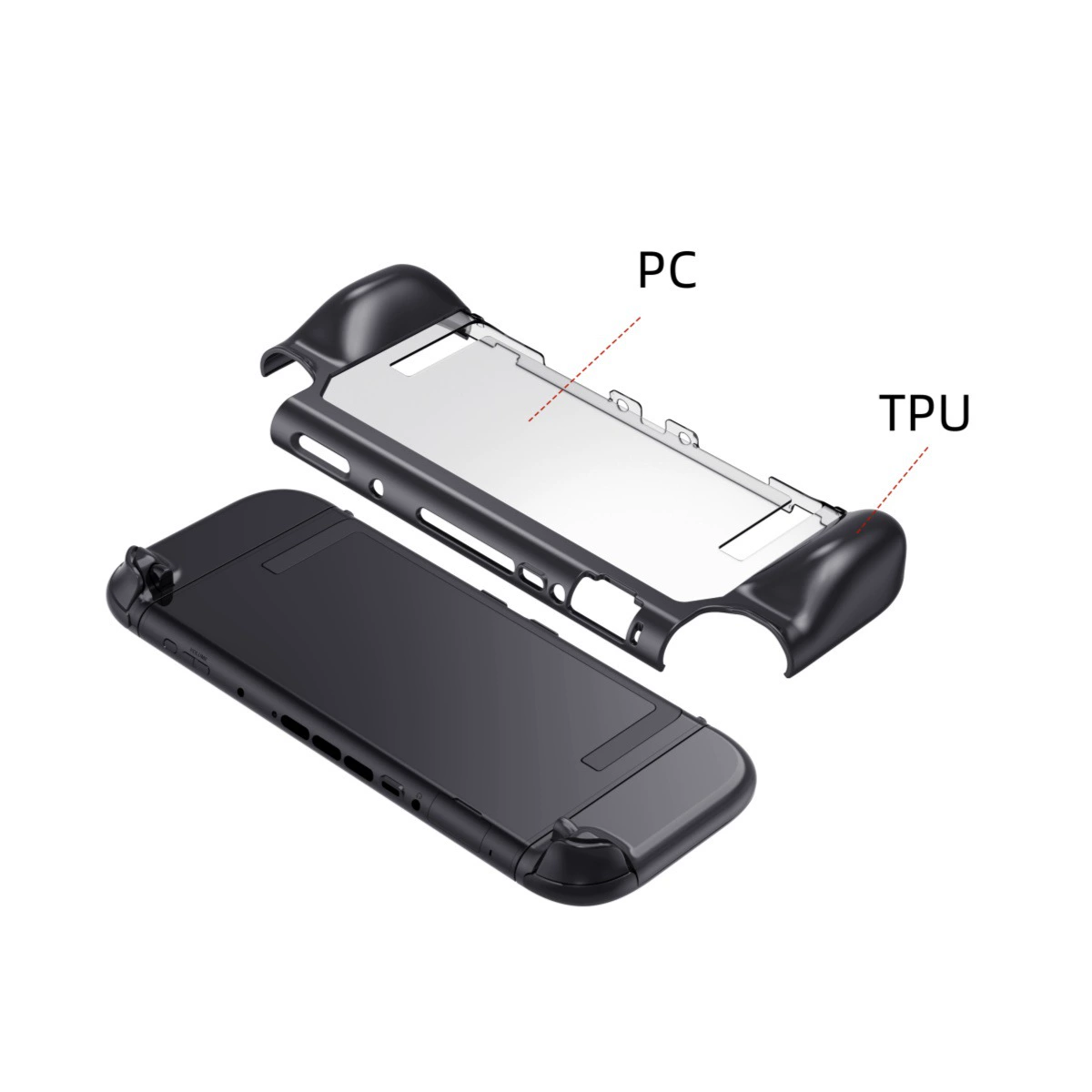 Nintendo Switch 2-е поколение игровая консоль TPU+PC интегрированная оболочка прозрачная защита мягкая оболочка клея SWITCH 2