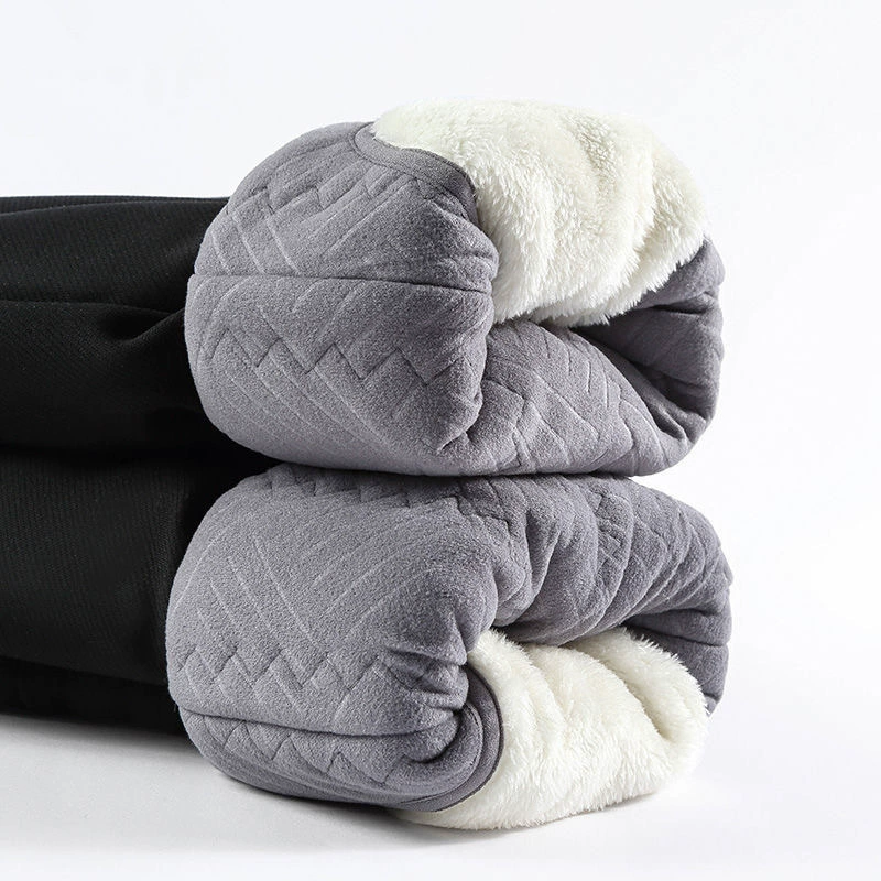 [Шелковый шелк] Зимние морозостойкие бархатные толстые брюки Мужские теплые брюки Спортивные брюки Повседневные брюки