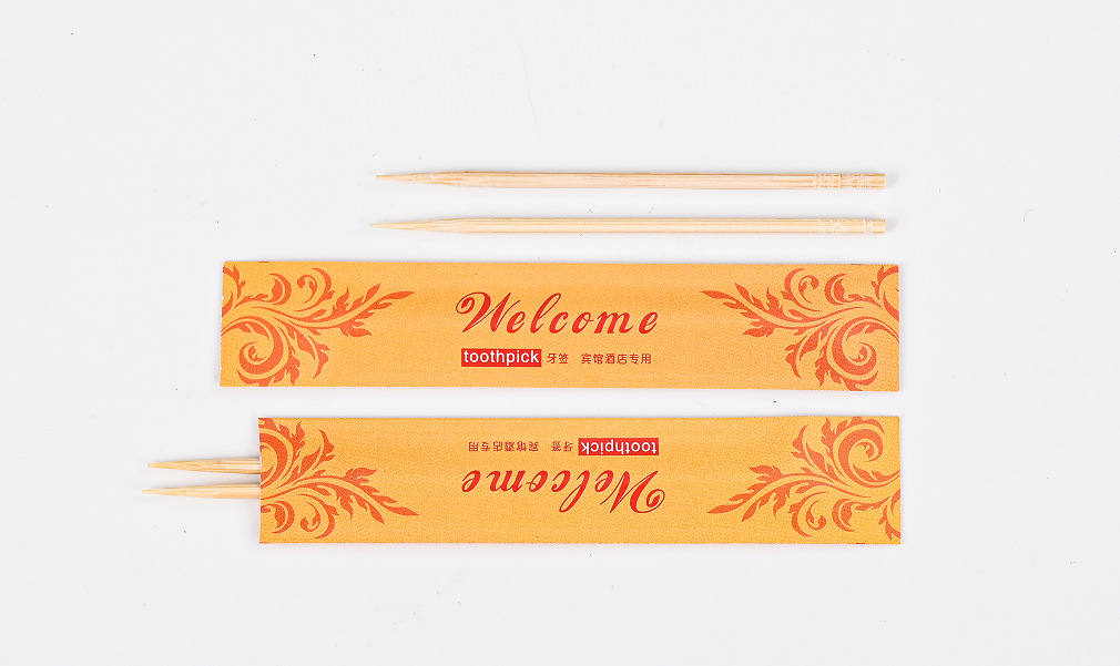 코팅 종이 노란색 이쑤시개 곰팡이 방지 (500 pcs/box)