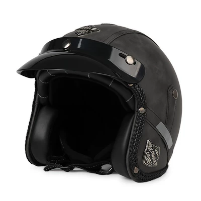 Motosiklet dəbilqələri — Electric Vehicle Safety Helmet - m-old-gray-free-hat-brim-face-towel