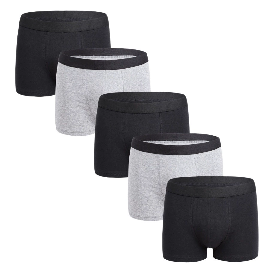 Европейское и американское Мужское нижнее белье, хлопковые мужские боксеры, нижнее белье для полных мужчин, спортивное однотонное трансграничное предложение