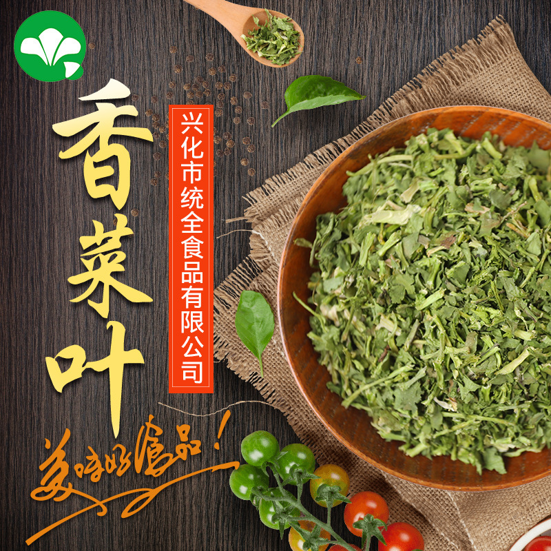 厂家供应脱水香菜批发散装脱水香菜叶碎香菜干泡面伴侣调味包香菜