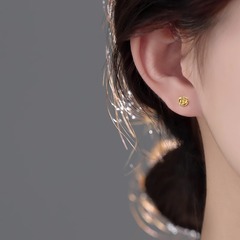 玫瑰花耳釘女養耳洞輕奢氣質小眾設計感花朵新款耳飾一件代發