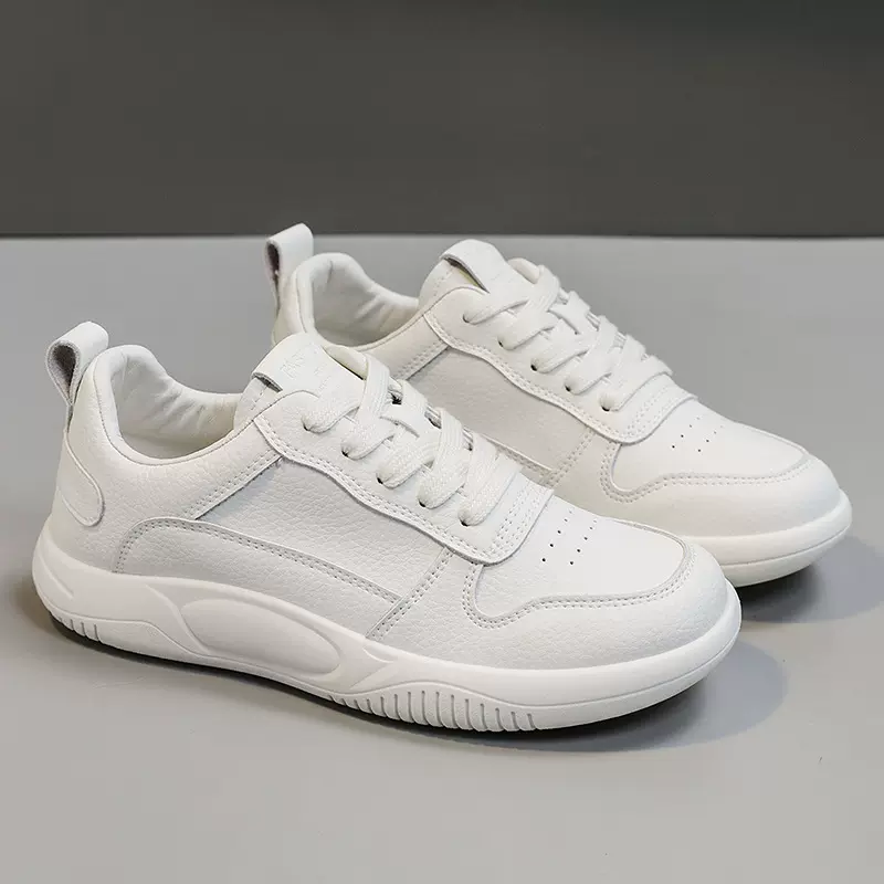 E101小白鞋女2026秋冬新款平底单鞋舒适薄款百搭运动休闲板鞋