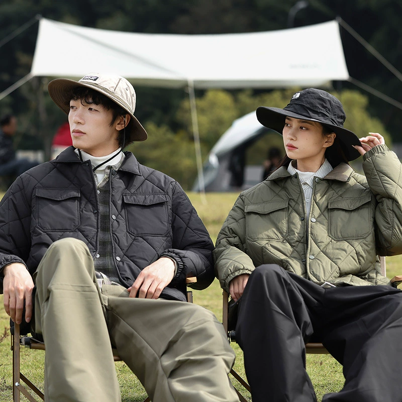 Японский прилив, свободная бриллиантовая куртка большого размера, мужская сплошной цвет может быть открыта для зимней хлопчатобумажной куртки