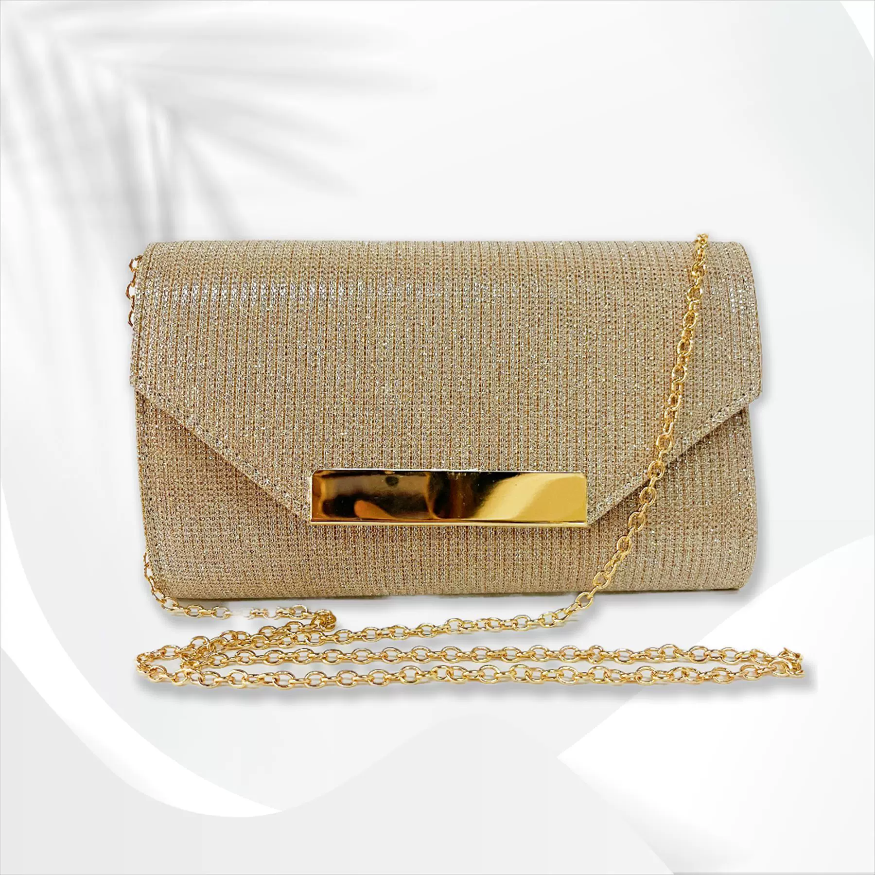 晚宴包欧美晚宴包手拿女包礼服纯色新款跨境电商包包2024款闪光料