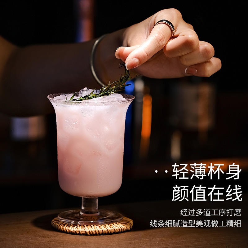 Taza de estilo japonés Collin, taza de bar delgada, taza de bebida larga, taza de vinos, taza de cóctel de té de hielo de la isla Long Wa