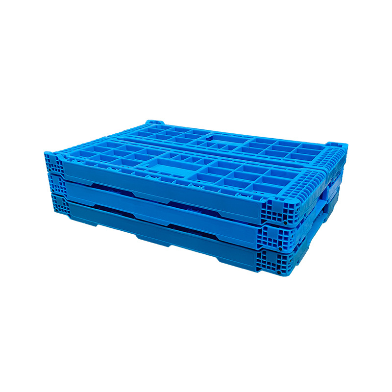 Fabricante de suministro de plástico plegable cesta de rotación cesta plegable caja de rotación caja logística cesta de frutas y verduras caja plegable cesta image 3