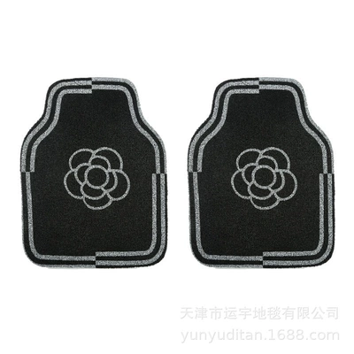 Universal Foot Pad, Universal Car Floor Mats - displaced-camellia-front-row-2-pieces