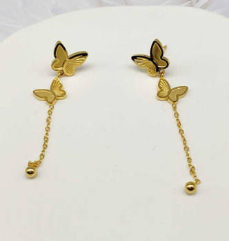 Xuping aleación de cobre chapado 24k color diario pequeño ligero estilo de lujo pernos de orejas elegantes orejas al por mayor mujeres