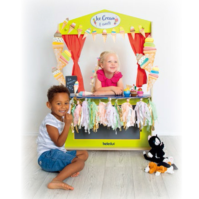 Luxurious Theater Hand Puppet Stage Storytelling Stage Performance Children's Pretend Play Toys Beleduc