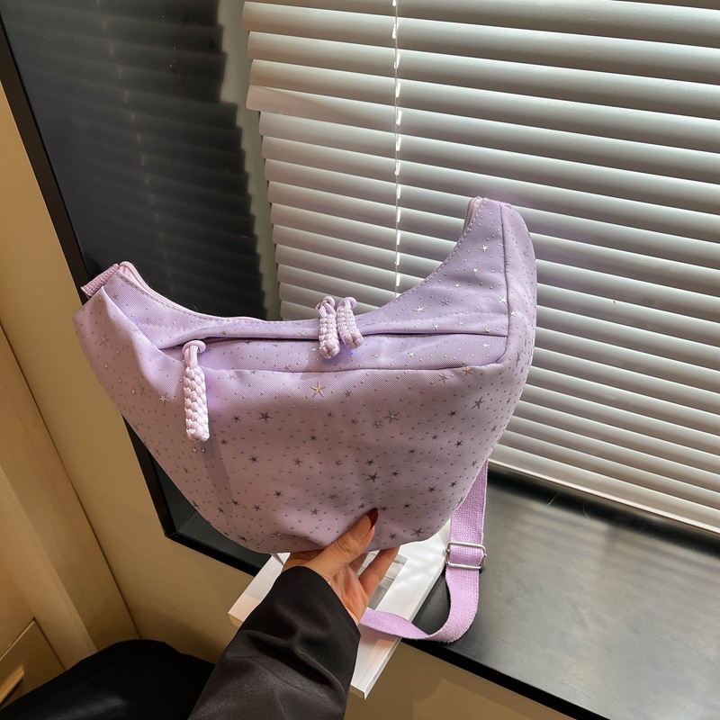 Cross-Border Women's Simple Fashion Dumpling Lightweight Large Capacity Crossbody Student Shoulder Versatile Gym Bag_voghion.com