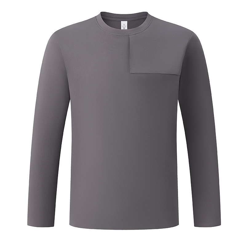Super fábrica personalizada etiquetado procesamiento de comercio exterior ropa de hombre al aire libre transpiración deportiva de secado rápido camiseta de manga larga
