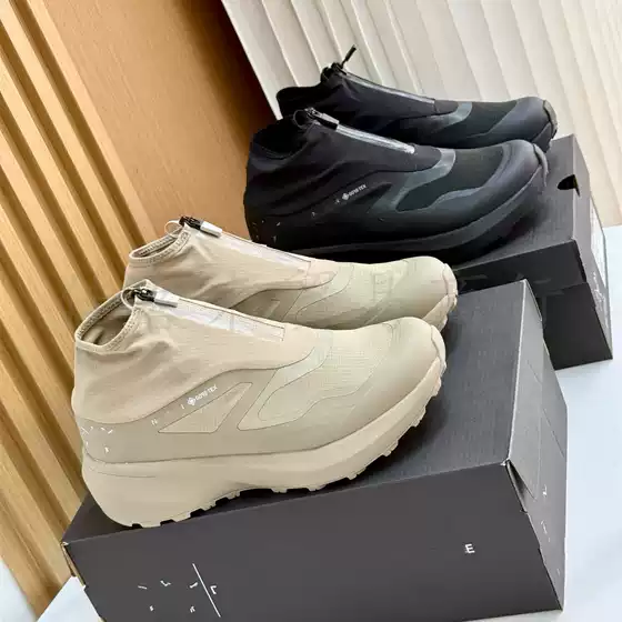 High-Quality Dongguan-Made Couple's Waterproof Hiking Shoes Autumn Winter Outdoor Zip Hiking Boots Wear-Resistant High-Top Cross-Country Sneakers