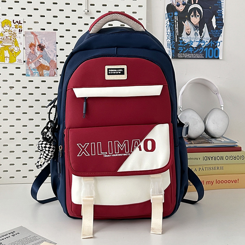 Mochila escolar de gran capacidad para estudiantes de secundaria
