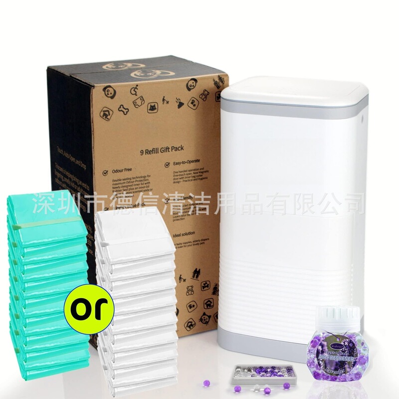 Dekor same style odor locking control diaper bucket baby diaper piece storage bucket diaper trash can