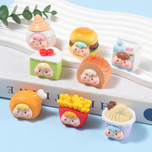 树脂立体仿真食玩崽崽diy饰品配件钥匙扣盲袋材料车载微景观摆件
