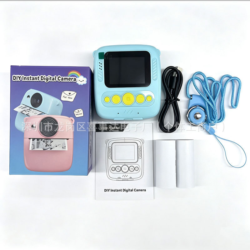 Children's Fun Printing Camera, Instant Printing, Fun Graffiti Abs-688 Kidsren's Polaroid Camera