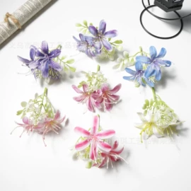 仿真花;发夹;仿真植物配件