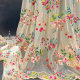 Dense version spot apricot black water soluble soft flower embroidery fabric women's dress lace embroidery fabric lace