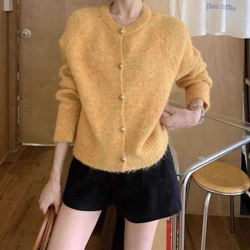 韩版开衫女毛衣秋季新款休闲宽松外套上衣百搭高级感外穿针织衫|undefined