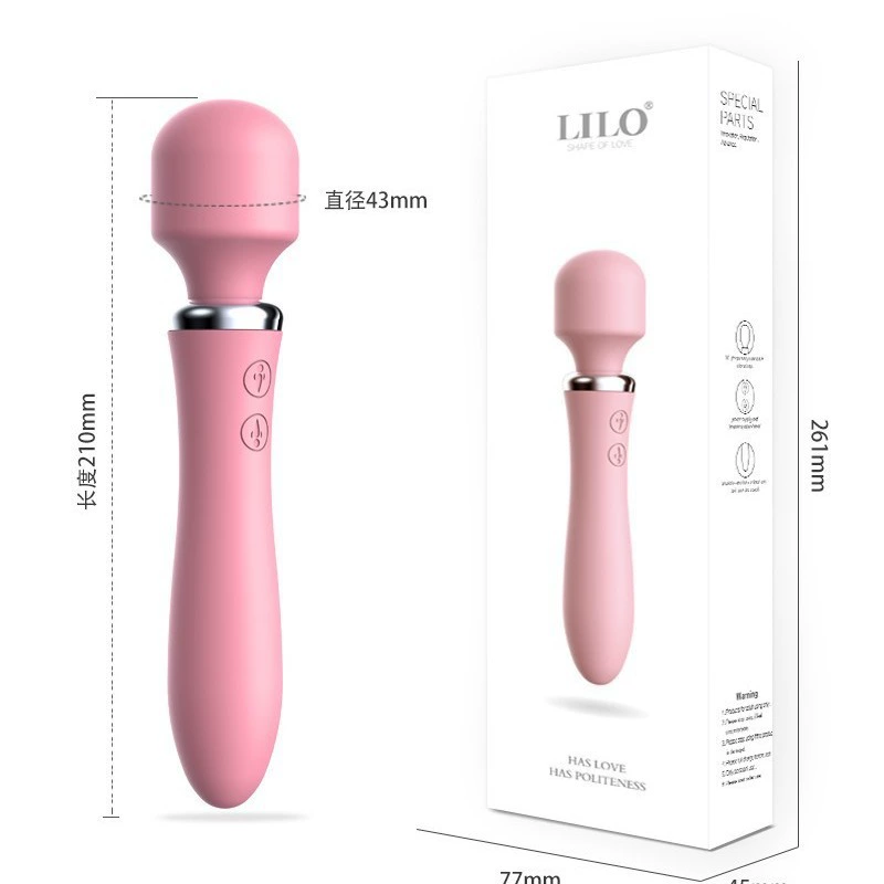 Вибратор Laile AV Stick серия — USB-зарядка, силикон, мультитемпа