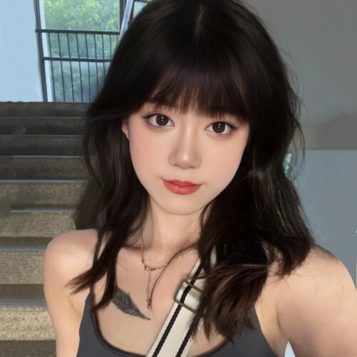 Southeast Asia Women's Medium-Long Wavy Bangs with High-Temperature Silk Mechanism Wig Full Head Cover