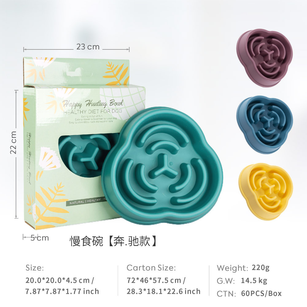 Tazón de comida lenta para mascotas de protección ambiental explosiva transfronteriza