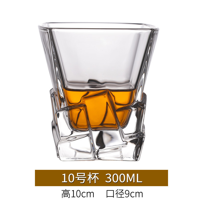 Nueva copa de whisky engrosada, copa de vino creativa, juego de copa de cerveza, copa de vidrio, barra de vino, KTV, hogar