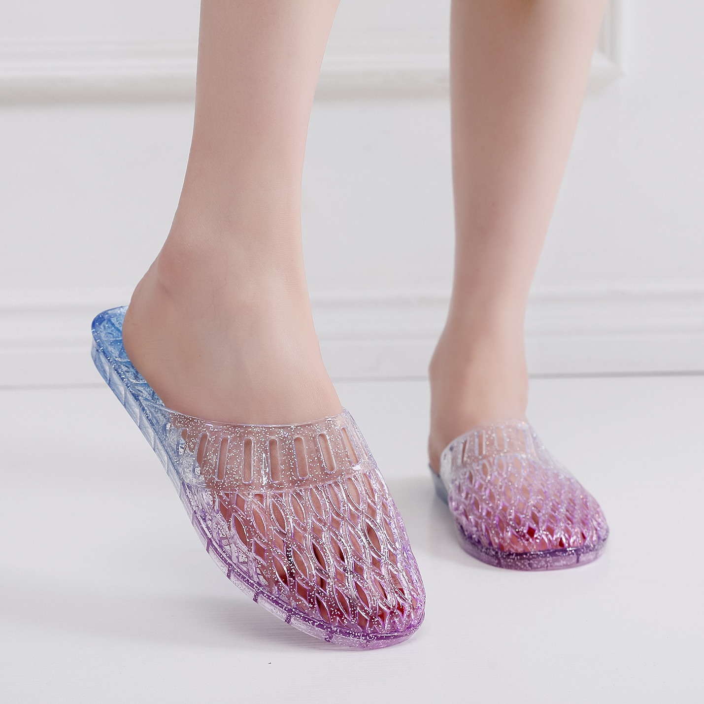 women's casual Crocs-style slippers