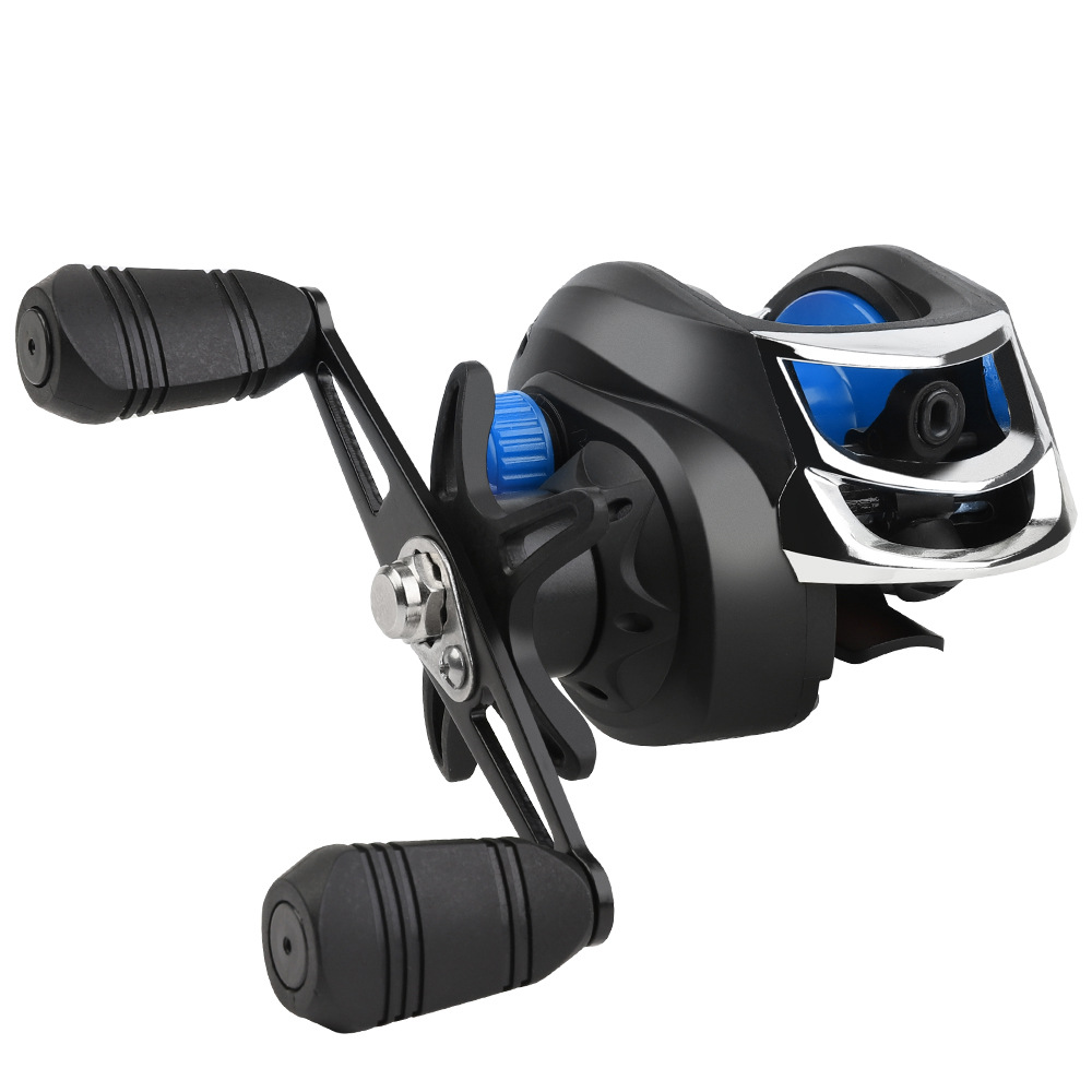 Venta directa de fábrica universal metal anti-explosión línea Luya rueda de gota de agua fuerte tensión negro mar Rod largo tiro pesca carrete al por mayor