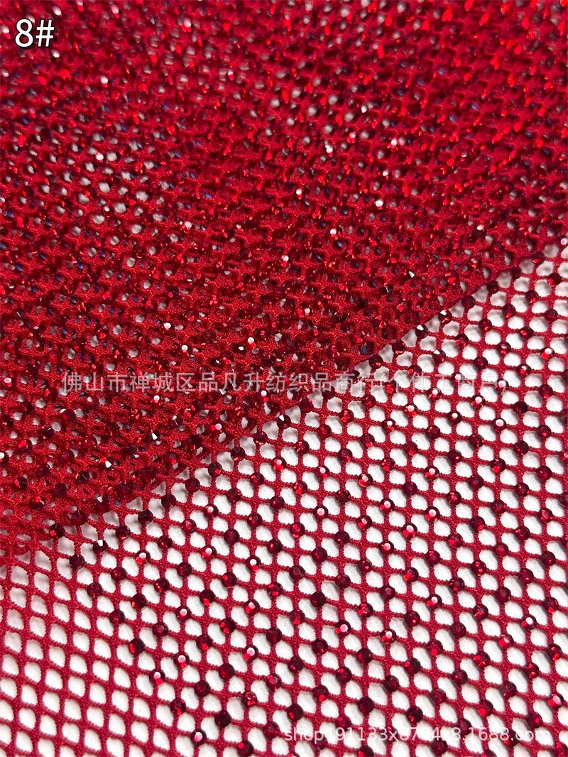 Fabricante nuevo al por mayor Zhongshan 10 hilera de tela de perforación de vidrio austríaco vestido de desfile