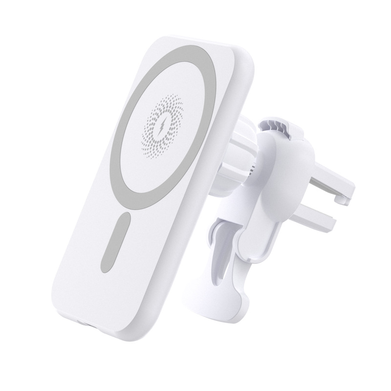 Aplicable a MagSafe Apple 12 coche magnético iphone15 cargador inalámbrico coche cargador inalámbrico soporte
