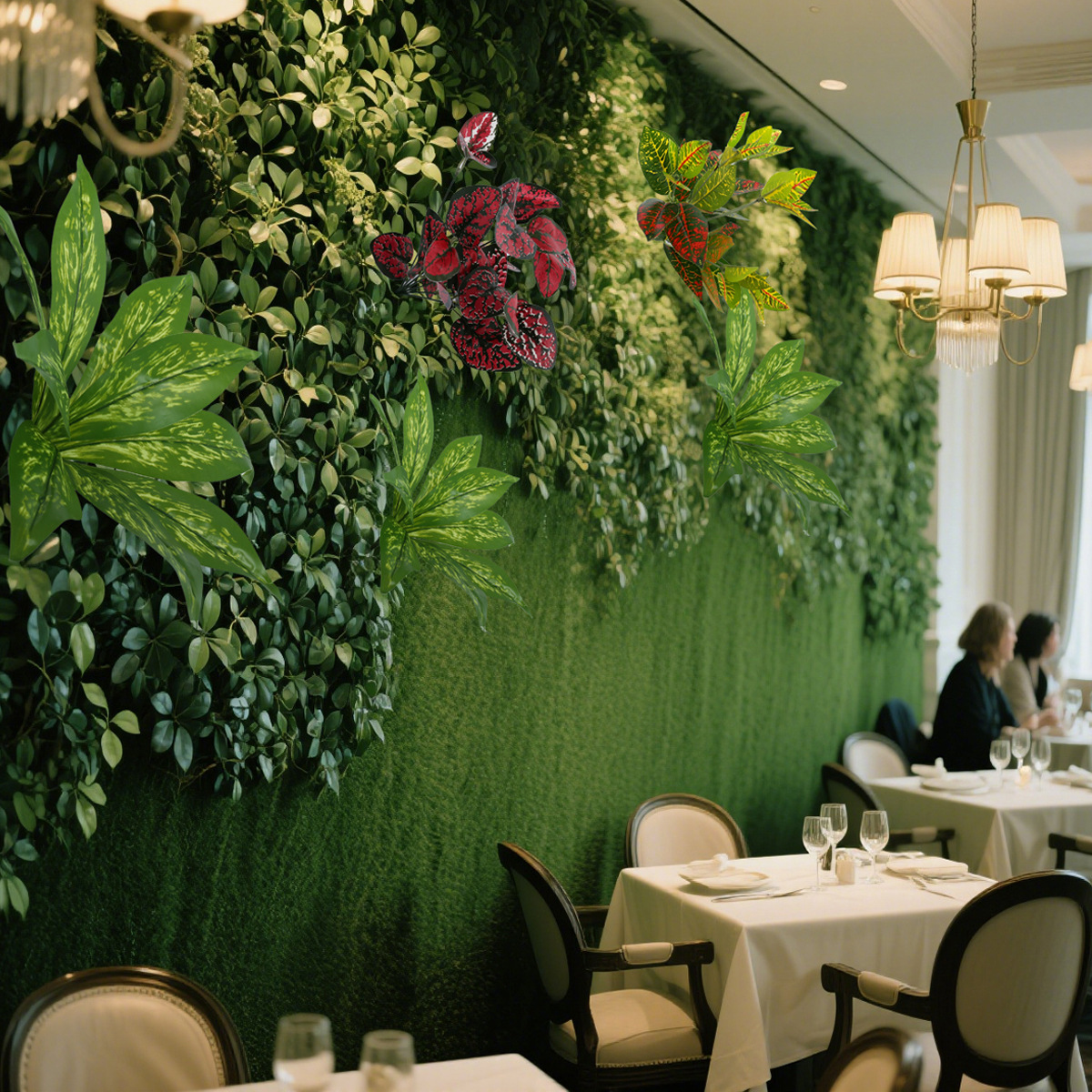 Simulación de plantas verdes pequeñas manillas de flores interiores de bodas de Persia decoración paisajística flores falsas helechos arreglos de flores adornos pequeños