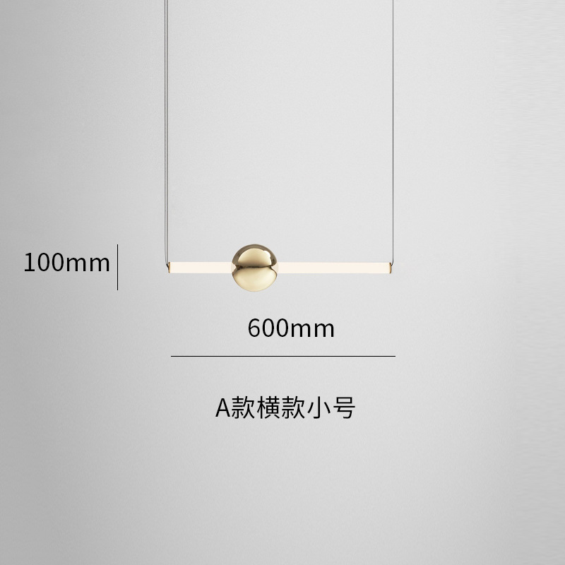 Casa de lámpara de cama combinada luminosa simple dormitorio comedor esfera de luz diseñador de casa modelo moderna