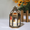 LED hand -lantern lantern small oil lamp LED candlelight Middle East Festival Candid Candle Typhoon Light Crafts Swing