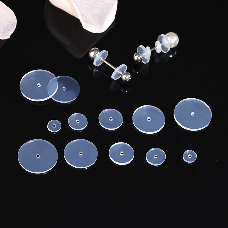 Transparent Spacer for Ear Piercing Repair, Navel Ring, Tongue Ring, Ear Stud, Silicone Flying Saucer to Prevent Inward Protrusion and Hyperplasia Transparent Spacer for Ear Piercing Repair, Navel Ring, Tongue Ring, Ear Stud, Silicone Flying Saucer to Prevent Inward Protrusion and Hyperplasia
