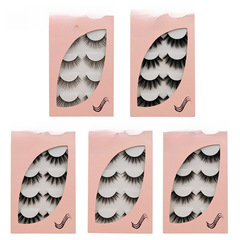 新款3d水貂毛假睫毛4對裝 詩迪尚品自然濃密款眼睫毛 廠家批發