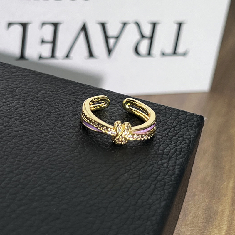 7g Weight Open Rings Classification Adjustable Ring Size 1 Piece Quantity Holiday, Tea Party Occasion Copper Material Flower, Butterfly Pattern All Seasons Season Women's Gender Enamel Design Classic Style, Shiny Style Wholesale Jewelry Classic Style Shiny Flower Butterfly Copper Enamel Open Rings 17