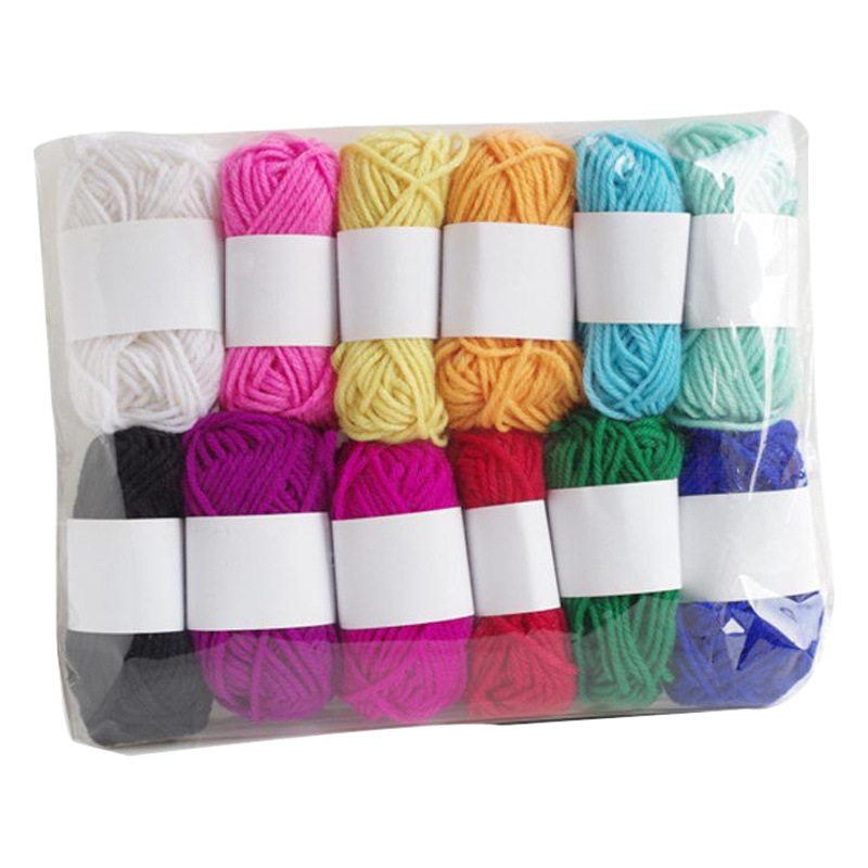 Comercio al por mayor 12 colores 10g 13G Zapatillas de lana hilo de ganchillo zapatos de acrílico hilo de ganchillo zapatillas de hilo Niños DIY hecho a mano