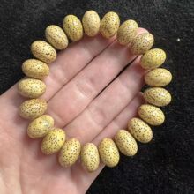 海南原生态星月菩提玄月苹果珠文玩佛珠手串鸡油黄盘玩菩提籽批发