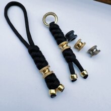 黄铜刀坠配件手链隔珠项链结尾定位珠战术户外挂件di'y大孔直道坠