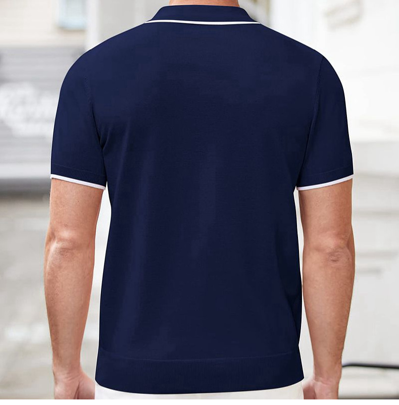 210g Weight Short Sleeve Sleeve Length Polyester Fabric Type Regular Top Length Holiday, Daily Occasion Turndown Neckline Regular Fit Fit Type Solid Color Pattern Summer Season Men's Gender Simple Style Style Wholesale Men's Simple Style Solid Color Short Sleeve Men's Tops 8